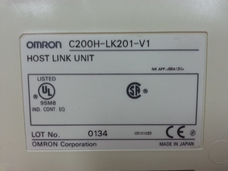 OMRON C200H LK201 V1 HOST LINK UNIT MODULE 裕益科技自動化設備可程式編碼器PLC分散式控制系統DCS